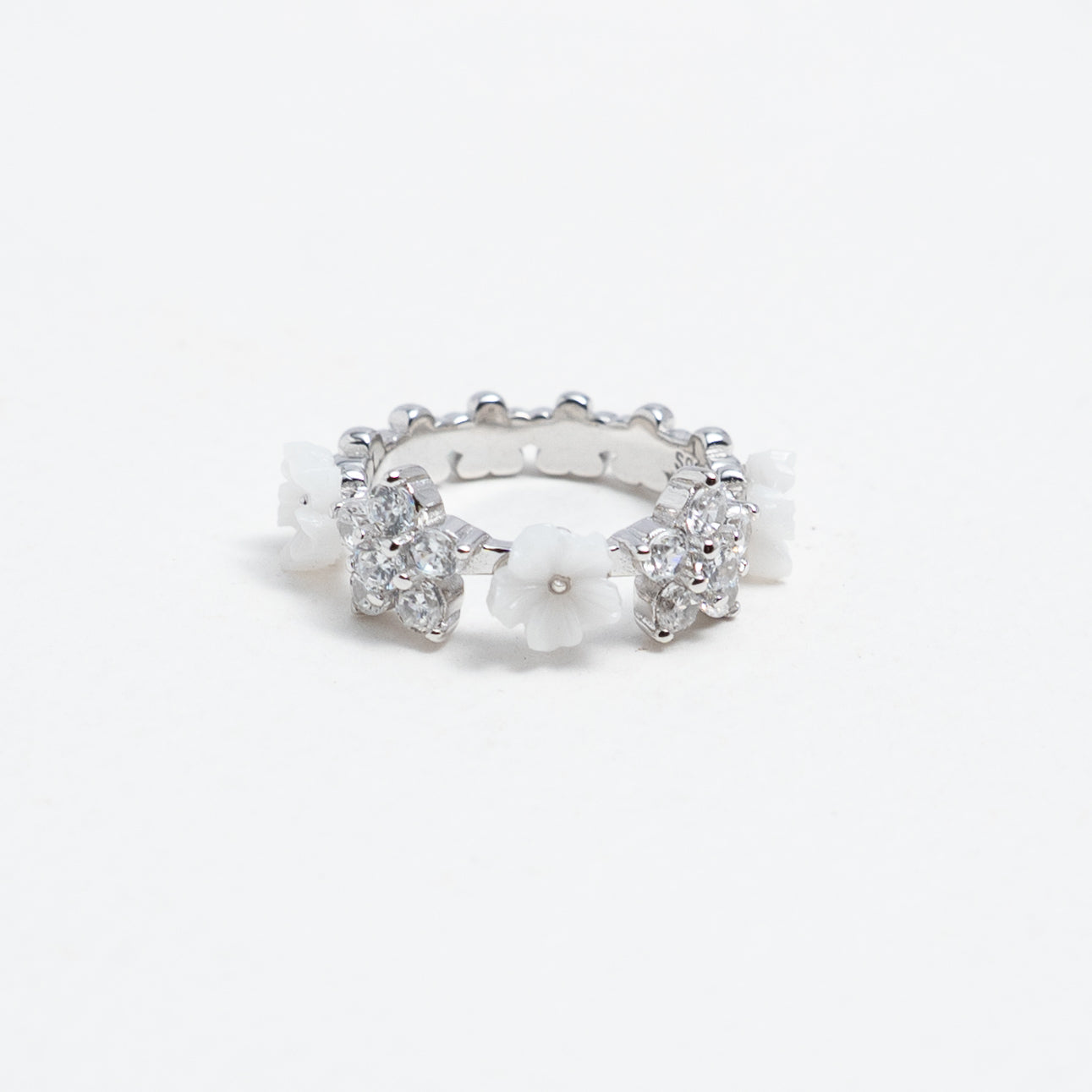 White Jasmine Flora Ring