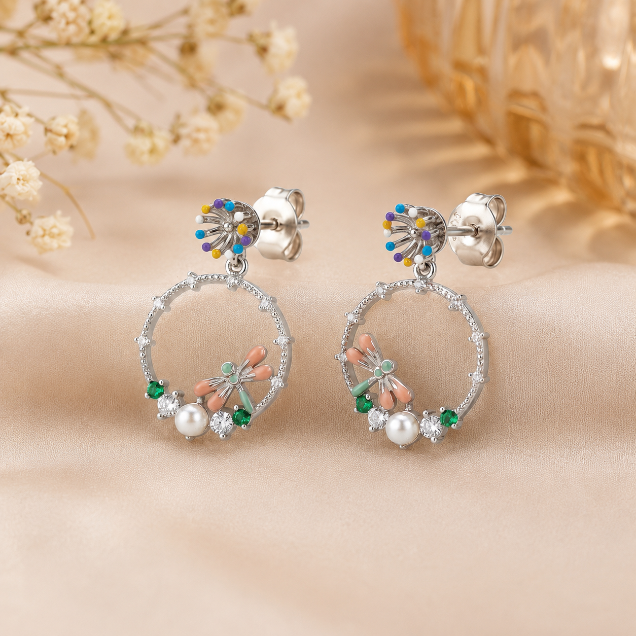 Color-Pop DragonFly Hoops