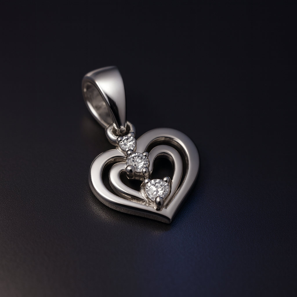 Cascade of Hearts Ring – Flowing Triple Heart Diamond Sparkle Luxury Design
