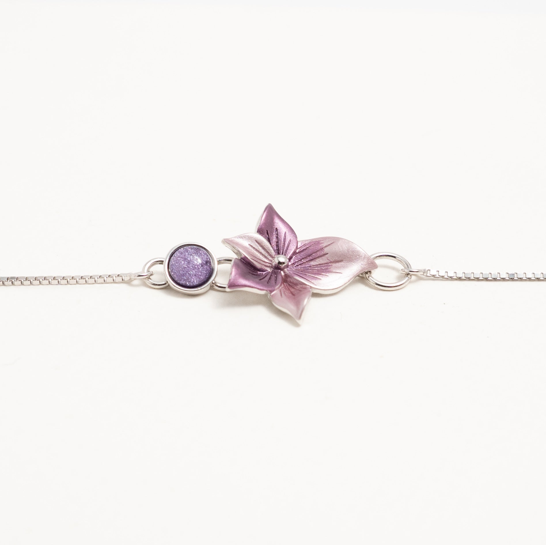 Wild Violet Enamel Bracelet