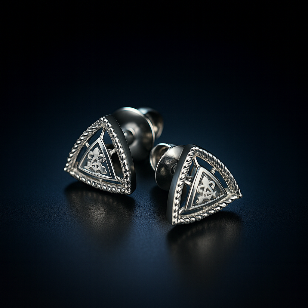 Trinity Blossom Stud Earrings – Triple Floral Diamond Sparkle Luxury Design